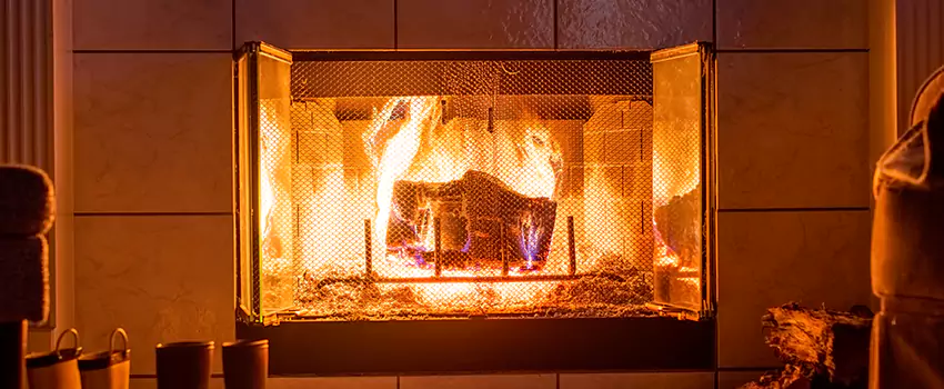 Mendota Hearth Landscape Fireplace Installation in Pahrump, Nevada